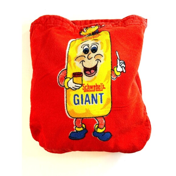 Schwebels Bread Mascot‎ Beach Towel In a Bag Cotton Hilasal 100% Cotton Vintage - Picture 14 of 16